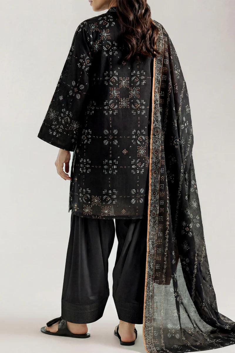 Unstitched Printed Lawn 3 Piece