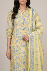 Unstitched Printed Lawn 3 Piece